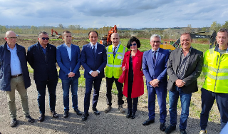 Asti-Cuneo, il presidente Ciro e l’assessore Gabusi in cantiere: "Opera terminata entro il 2024"